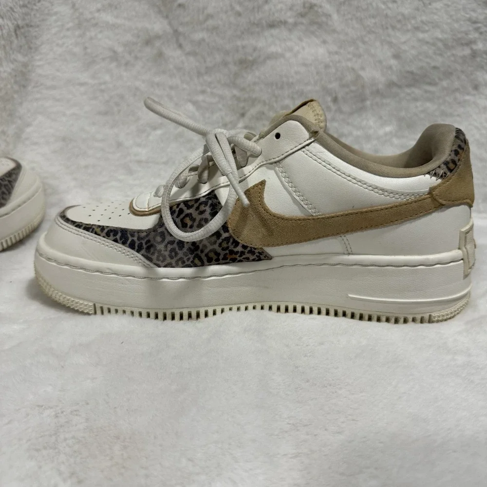 Nike Air Force 1 Shadow White Leopard Animal Print C10919-120